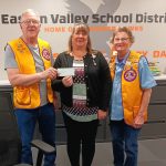 Miles Lions Club Presented Check to Easton Valley School District