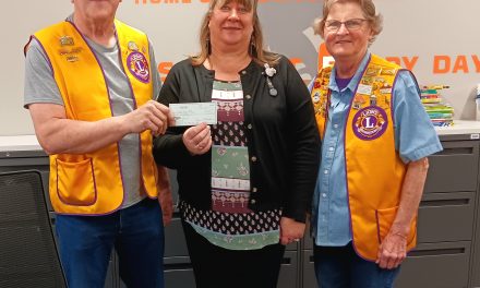 Miles Lions Club Presented Check to Easton Valley School District