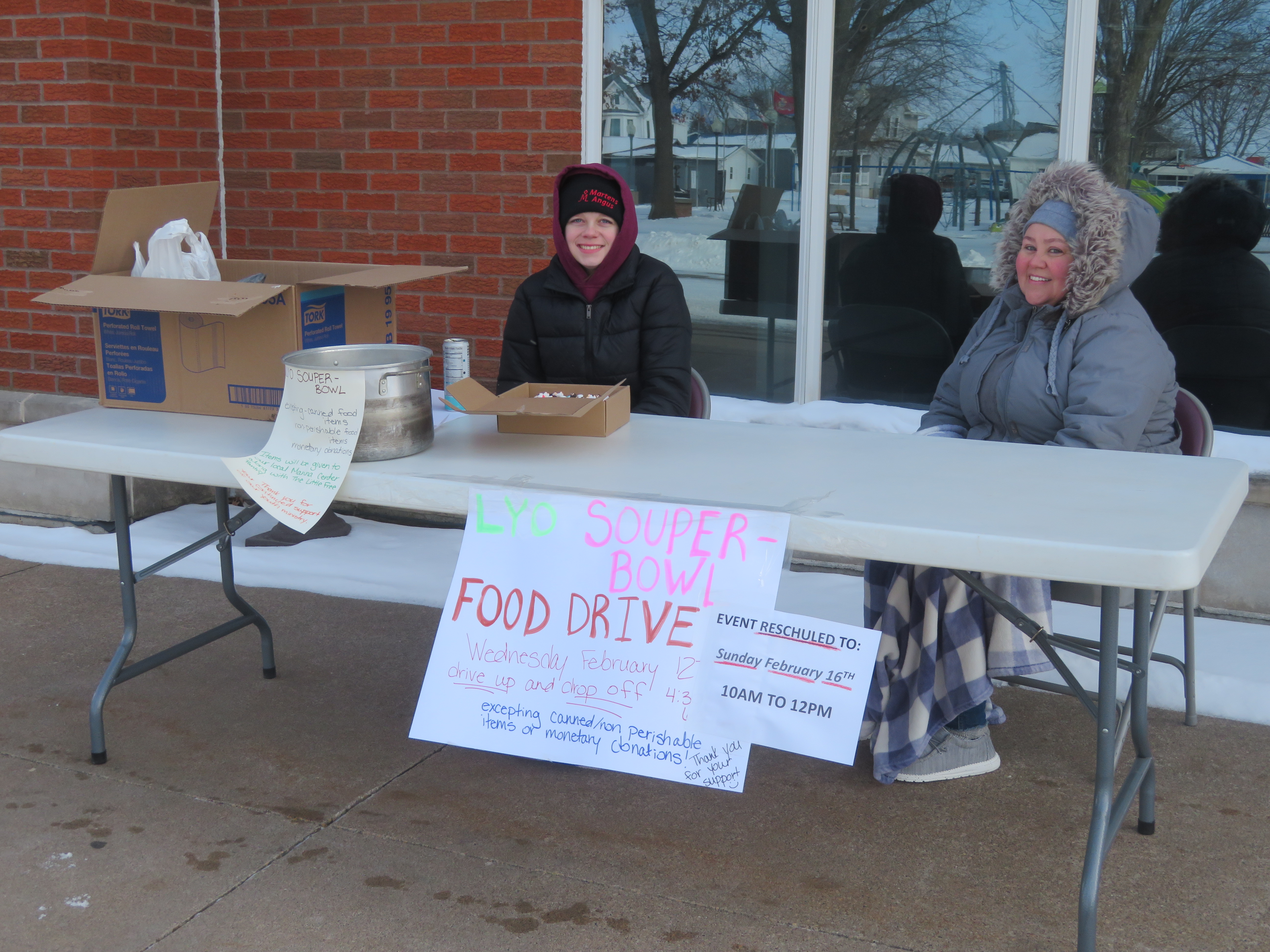 St. John’s LYO Souper-Bowl Food Drive Held Despite the Weather