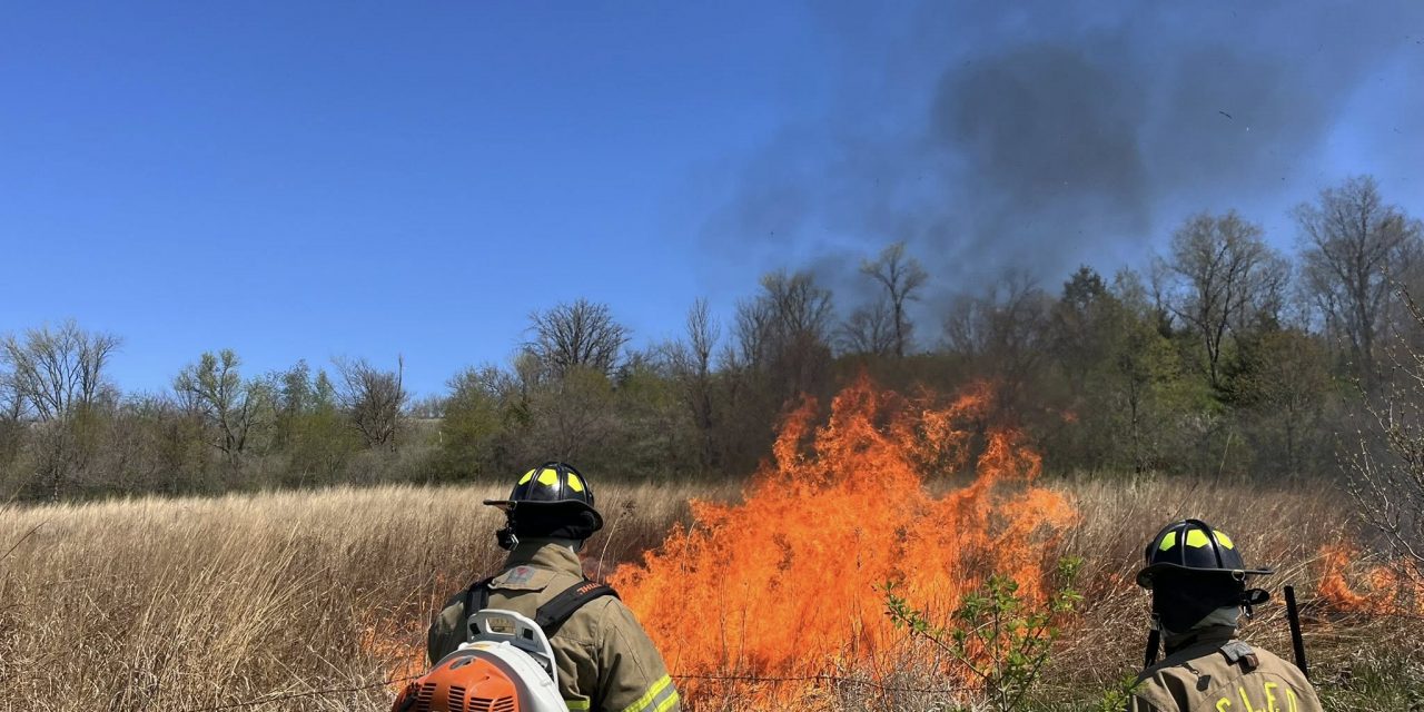 Controlled Burn and Practice Session Held By Local Departments