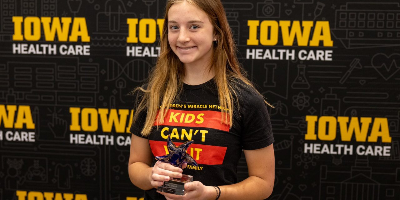Local Youth Wins The Miracle Network “Starfish Award” 