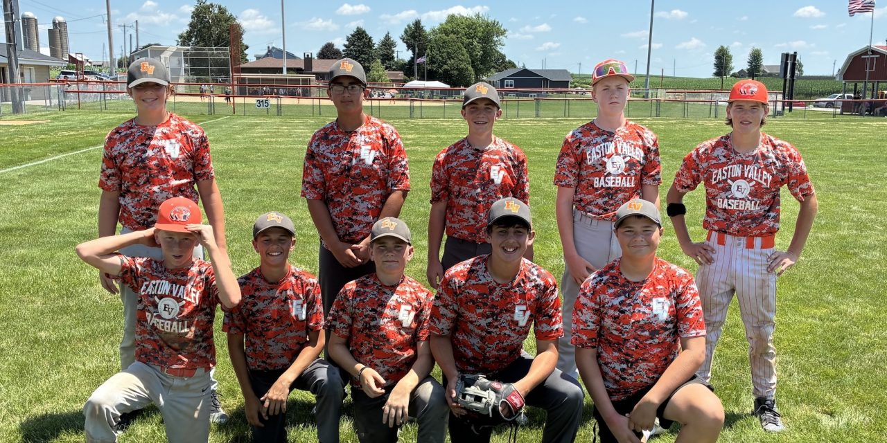Easton Valley JH baseball Team Concluded on July 3rd with a record of 17-0-1