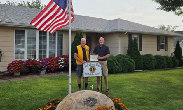 Miles Lions Club Announces September Yard of the Month